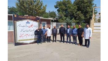 بازدید ریاست بهداشت و درمان صنعت نفت غرب کشور از  موکب های مرزی خسروی ،مهران و سنندج